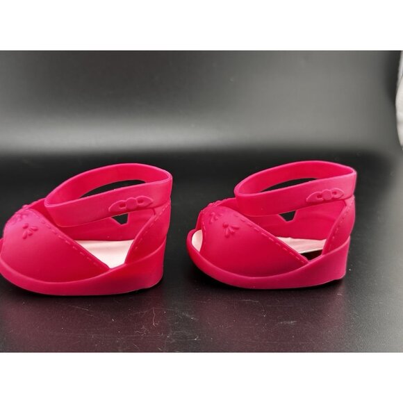 Cabbage Patch Kids Bright Pink Shoes Ankle Straps 2009 OAA Jakks Pacific - Picture 9 of 13